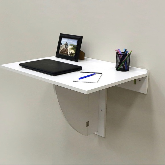 Folding Wall Desk, Arts & crafts, Kitchen 30” Wide Depth x 21.5” Height, white - Picture 6 of 9